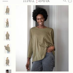 MerSea Slub Tee in green. BRAND NEW